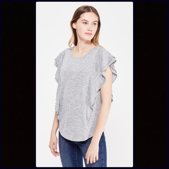 Gap Softspun Frilled Sleeve Blouse - Picture 1 of 6